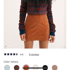 Free People corduroy skirt